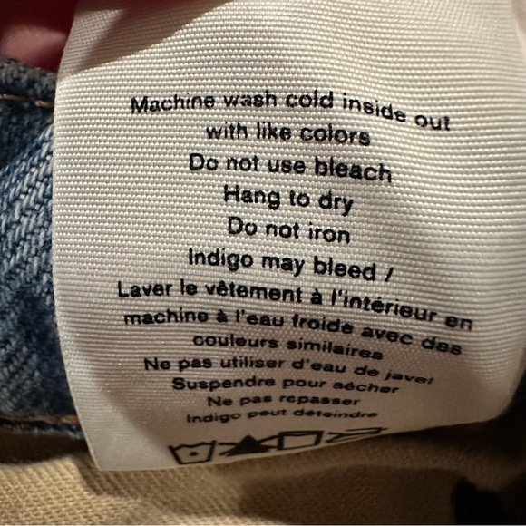 Rag & Bone Dre Shorts Women’s Distressed Low Rise Denim Cutoffs Blue Size 30 - Picture 10 of 11